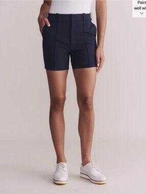 RHONE 5" Birdie Trouser Short Navy Womens Size 6